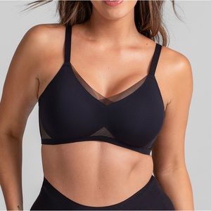 Honeylove Black/nude Crossover Bra